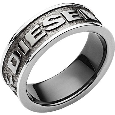 Diesel Ring Für Frauen Stahl, 8, 9, 10, 11.5 Gunmetal Edelstahl Ring, DX1108060 im Sale